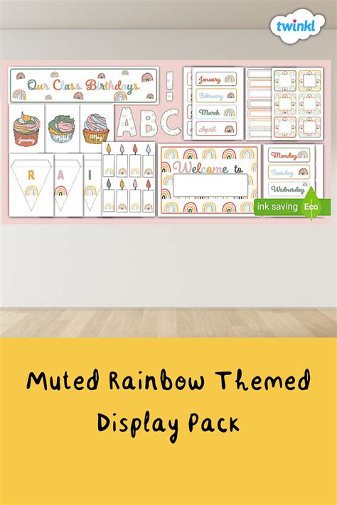 Educational Muted Rainbow Themed Posters Pack Artofit