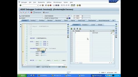 Datatypes Spacing And Tables In Sap Abap Youtube