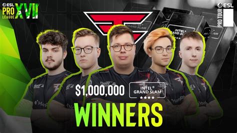 FaZe Clan стали обладателями Intel Grand Slam и получили один миллион