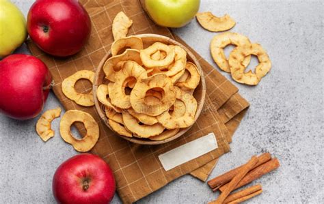 Dried apple chips stock image. Image of autumn, sliced - 301165163