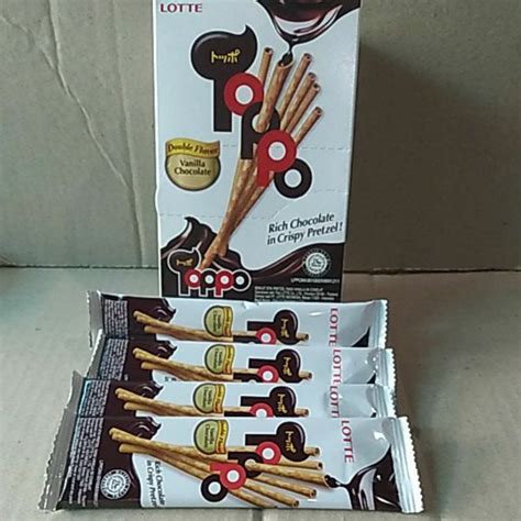 Jual Toppo Lotte Biskuit Stick 12 X 17 Gr Shopee Indonesia