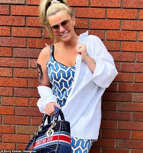 Kerry Katona Slips Into Plunging Lace Lingerie As She Announces Her