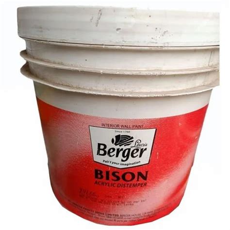 Berger Bison Acrylic Distemper 20 L At Rs 1800 Bucket In Faridabad