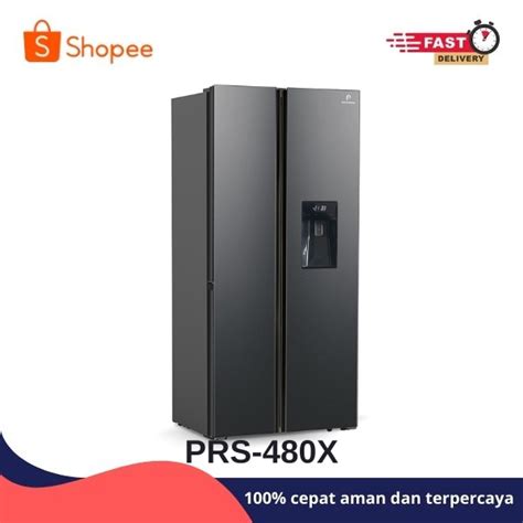 Jual Kulkas POLYTRON New Belleza Inverter 2 Pintu Side By Side PRS 480X