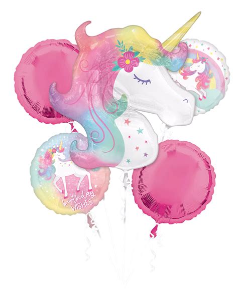 Enchanted Unicorn Birthday Balloon Bouquet Canadiana Flowers Toronto On