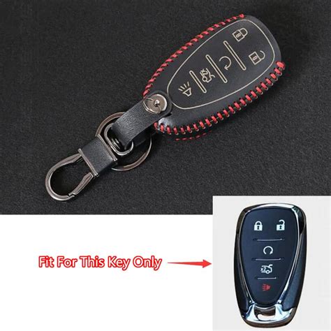 Leather Car Smart Key Remote Fob Keychain Ring Holder Cover Shell Case