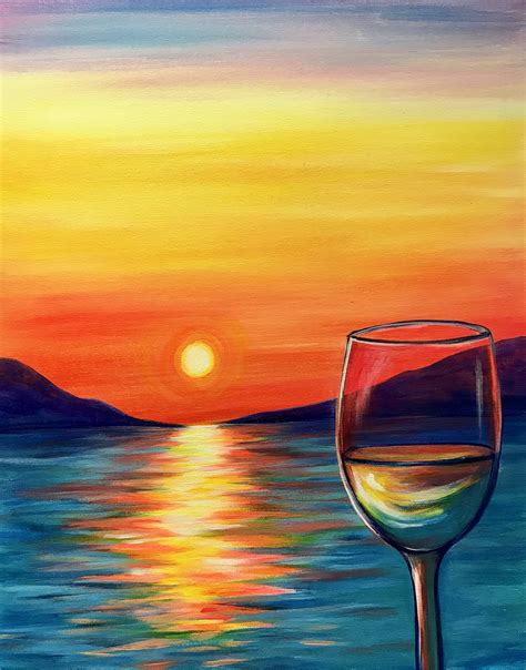 Pinot In Paradise Pinots Palette Painting