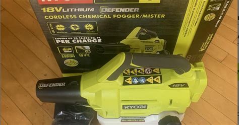 Ryobi One 18v Cordless Battery Foggermister With 20 Ah Battery And