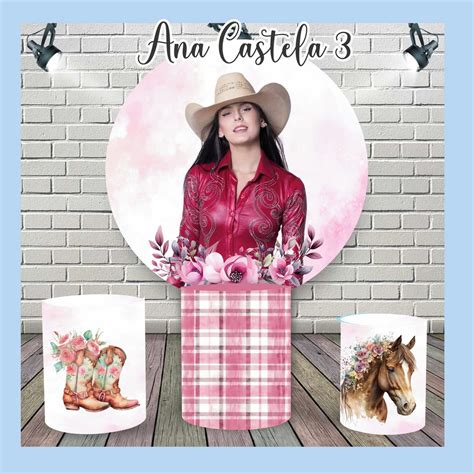 Kit Painel De Festa E Capas Cilindros Ana Castela Elo