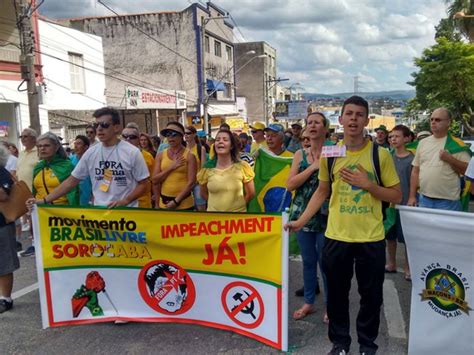 G1 Manifestantes Fazem Ato Contra O Governo Dilma Em Sorocaba E