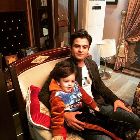 Cricketer Ahmad Shahzad With His Wife And Son Latest Pictures