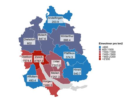 Bezirke Kanton Zürich