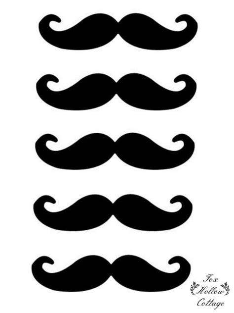 Photo Booth Mustache Printables