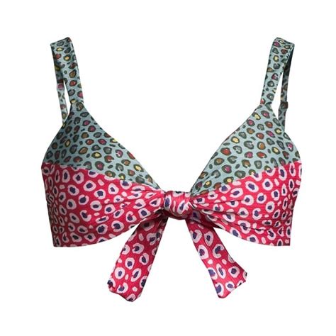 Farm Rio Swim Farm Rio Leopard Patcha Bikini Top Poshmark