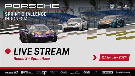 Porsche Sprint Challenge Indonesia Sprint Race Round Youtube