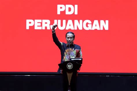 FOTO: Jokowi Hadiri Peringatan HUT ke-50 PDI Perjuangan