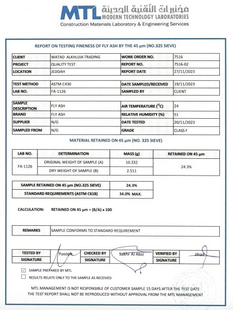 FLY ASH Class F GREY Watad