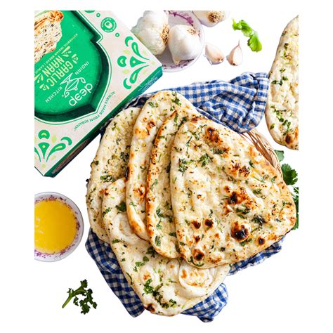 Deep Indian Kitchen Garlic Naan 8oz Delivered In As Fast As 15