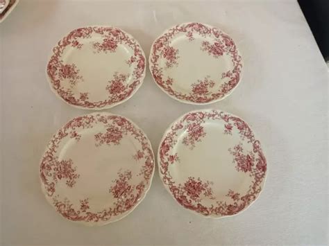 4 ASSIETTES A Dessert Valeria Villeroy Et Boch Rose EUR 29 90 PicClick FR