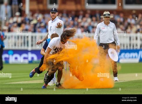 London England 28th June 2023 A Just Stop Oil Protester Is Tackled