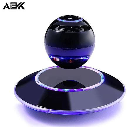 Albk Magnetic Levitation Speaker Portable Wireless Floating Orb Bluetooth Stereo Rotating 360