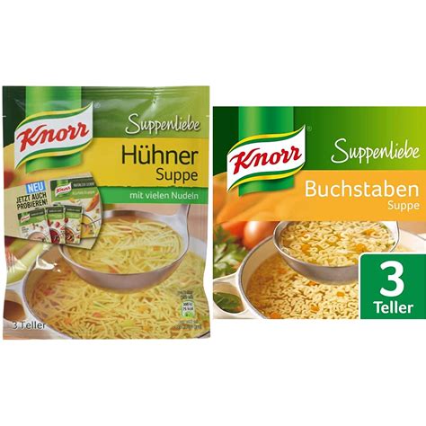 Knorr Suppenliebe Hühner Suppe 15 x 3 Teller 15 x 750 ml