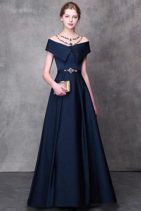 Robe De Soirée Bleu Marine Longue Beauté Et Mode