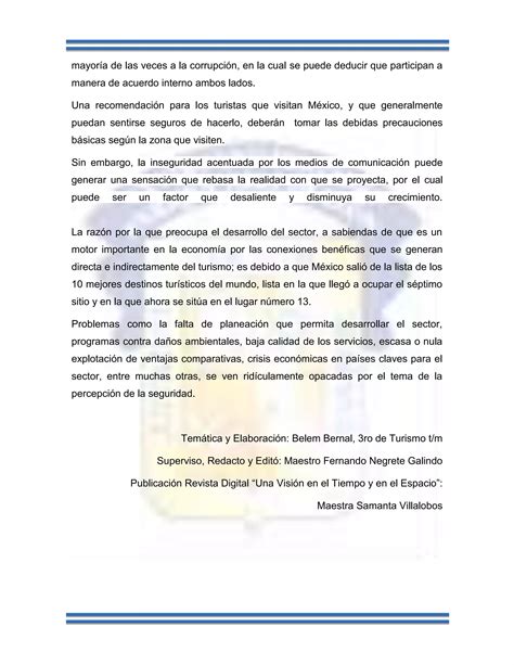 La Inseguridad En M Xico Belem Modificado Pdf