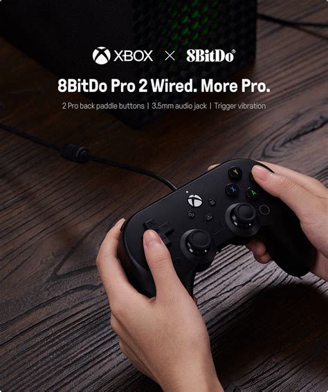 8bitdo Pro 2 Wired Controller For Xbox Series X Xbox Series S Xbox One