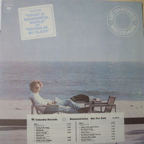 Art Garfunkel Watermark Santa Maria Pressing Vinyl Discogs