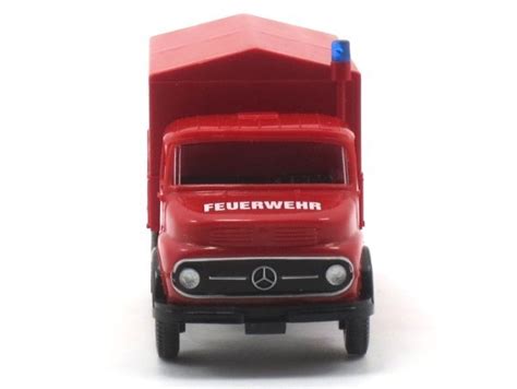 WIKING 0861 34 Feuerwehr Pritschen Lkw MB Kurzhauber Wasmus