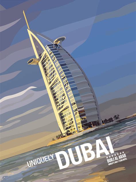 Dubai Travel Poster On Behance