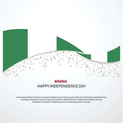 Nigeria Happy independence day Background 13371083 Vector Art at Vecteezy