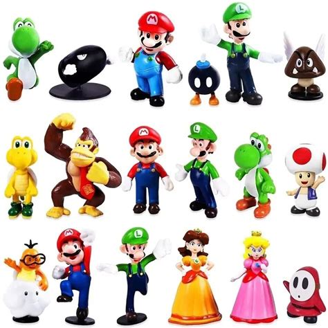 Jual Pcs Set Super Mario Bros Pvc Action Figure Toys Dolls Model