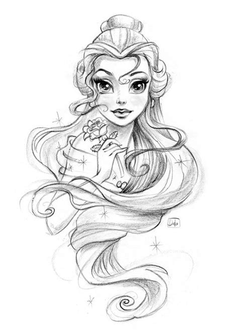 Disney Princess On Behance Disney Drawings Sketches Disney Art Drawings Disney Princess Drawings