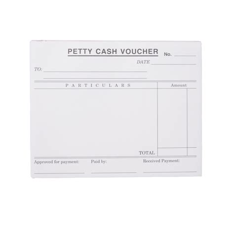 Carbonless Petty Cash Voucher Ply Sheets Per Pad Lazada Ph