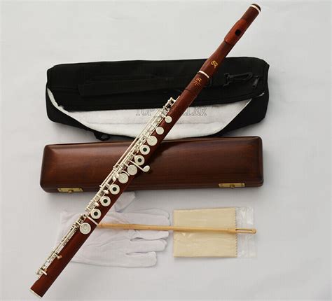 Professional Rose Wooden Silver C# Trill Flute European Headjoint Wood Case NEW | eBay