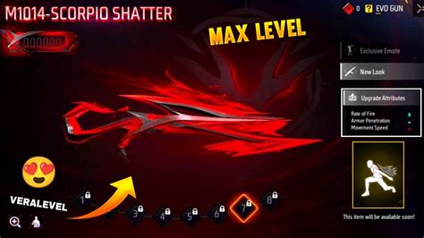 Evo M Max Level Freefire Scorpio M Freefire New Evo M