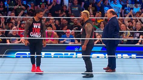 Jey Uso Confronts Solo Sikoa And Paul Heyman Wwe Smackdown