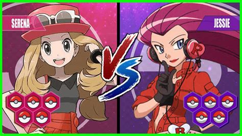 Pokemon Battle Pedia Serena Vs Jessie Youtube