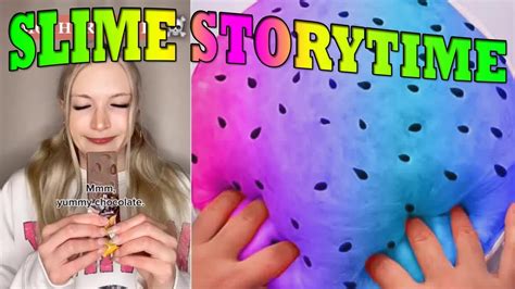 🎧satisfying Slime Storytime🎧 ️💛💚 Brianna Mizura Tiktok Compilations Part 24 Youtube