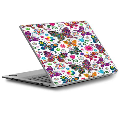 Skins Decals For Dell Xps Laptop Vinyl Wrap Butterflies Colorful