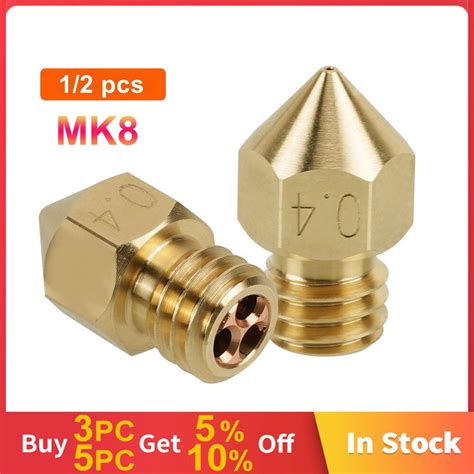 New Clone Cht Nozzle Mk8 0 4mm 0 6mm Brass Nozzles High Flow Three Eyes Print