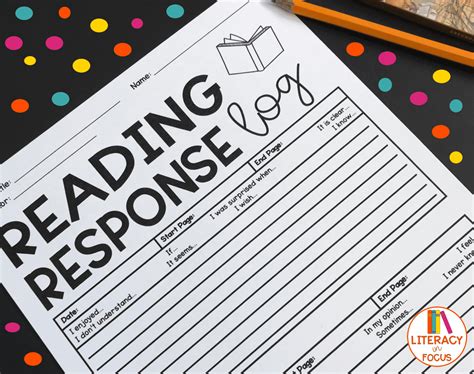 7 Compelling Reasons To Use Reading Response Logs Literacy In Focus