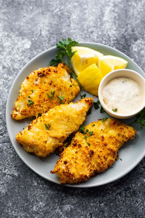 Crispy Air Fryer Fish Lemon Parmesan Breading Recipe Cart