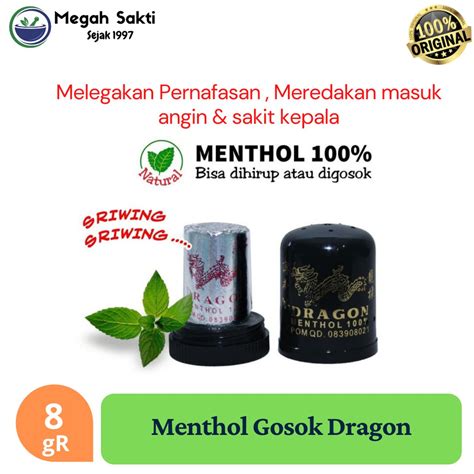 Jual Mgs Menthol Dragon Gr Obat Sakit Kepala Masuk Angin