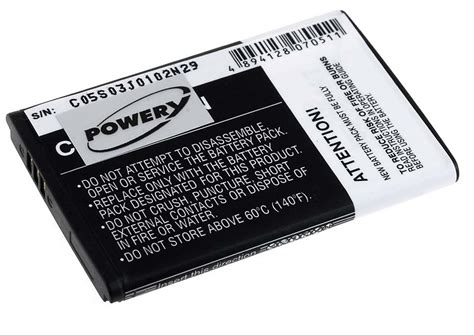 Samsung AB463651BE akku Li-Ion 3,7V 950mAh / Samsung GT-S5610, GT-S5260 ...
