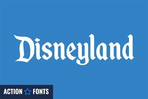 Disneyland font - ActionFonts.com