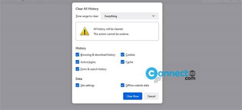 How to Clear Firefox History | CONNECTwww.com