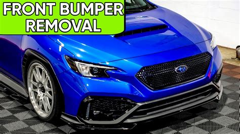 How To Remove 2022 WRX Front Bumper YouTube